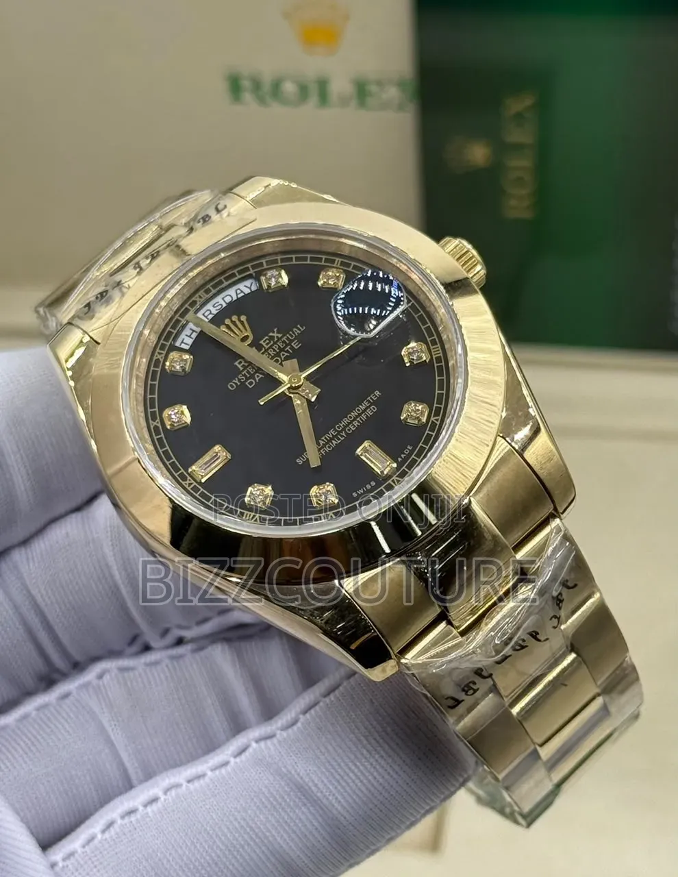 Original Grade Aaa Rolex Day-Date Gold Chain 100% Authentic Guaranteed