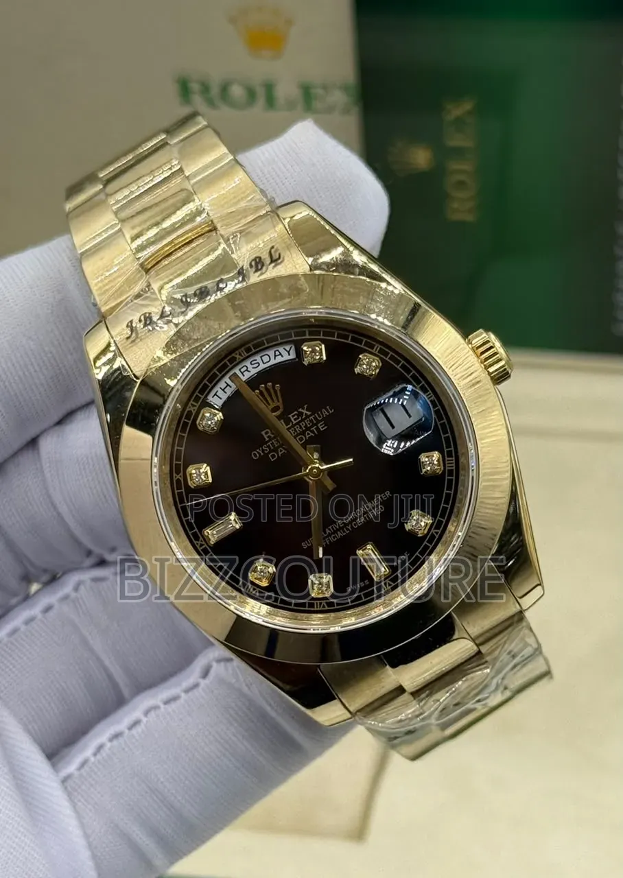 Original Grade Aaa Rolex Day-Date Gold Chain 100% Authentic Guaranteed