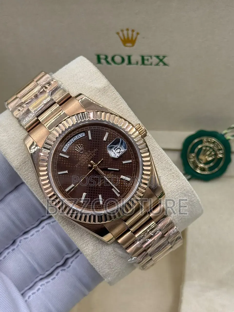 Original Grade Aaa Rolex Day-Date Gold Chain 100% Authentic Guaranteed