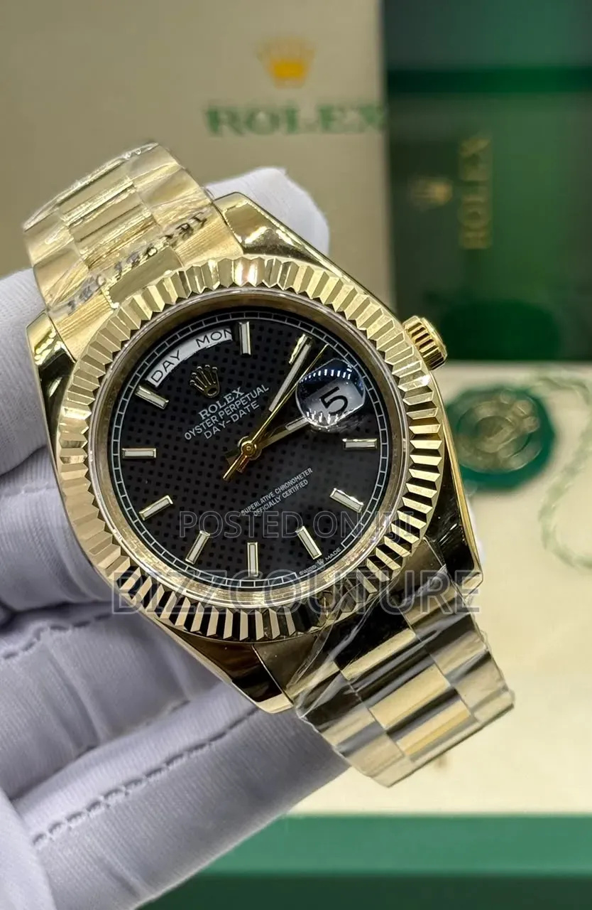 Original Grade Aaa Rolex Day-Date Gold Chain 100% Authentic Guaranteed
