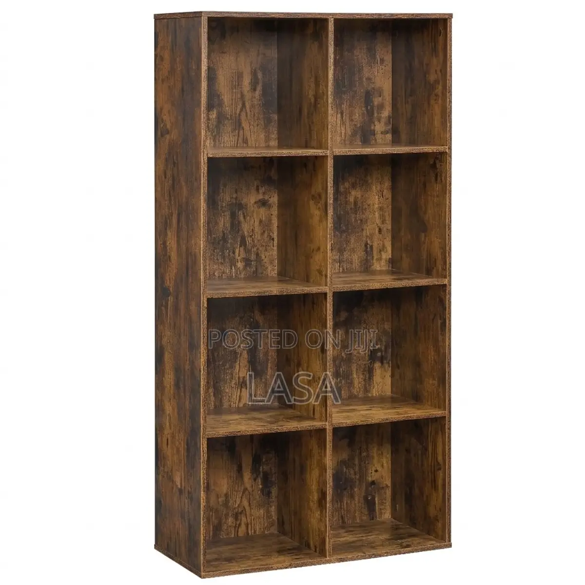 8 Cube Bookcase Storage Shelf Freestanding Vintage Brown