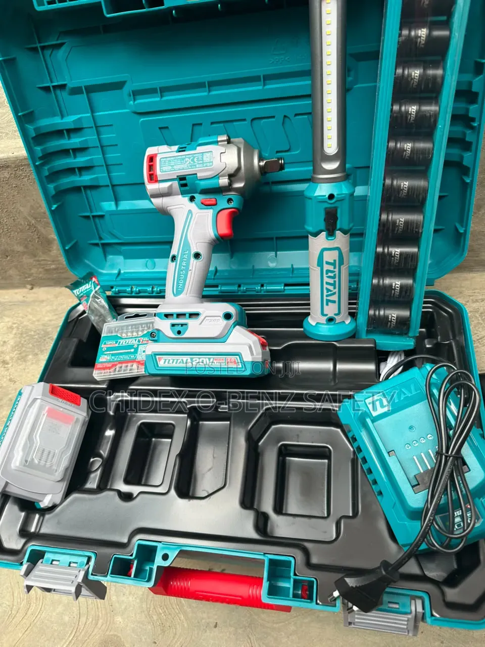 Total 20v Cordless Brushless Impact Wrench Combo Kit