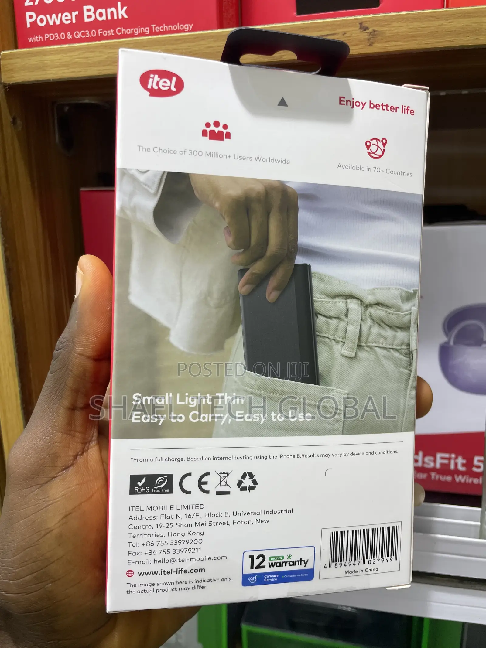 ITEL 10,000mah Powerbank A1121