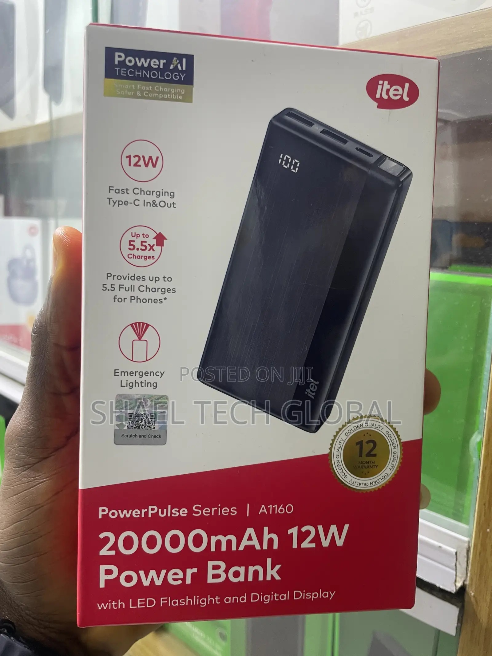 ITEL 20,000mah Powerbank A1160