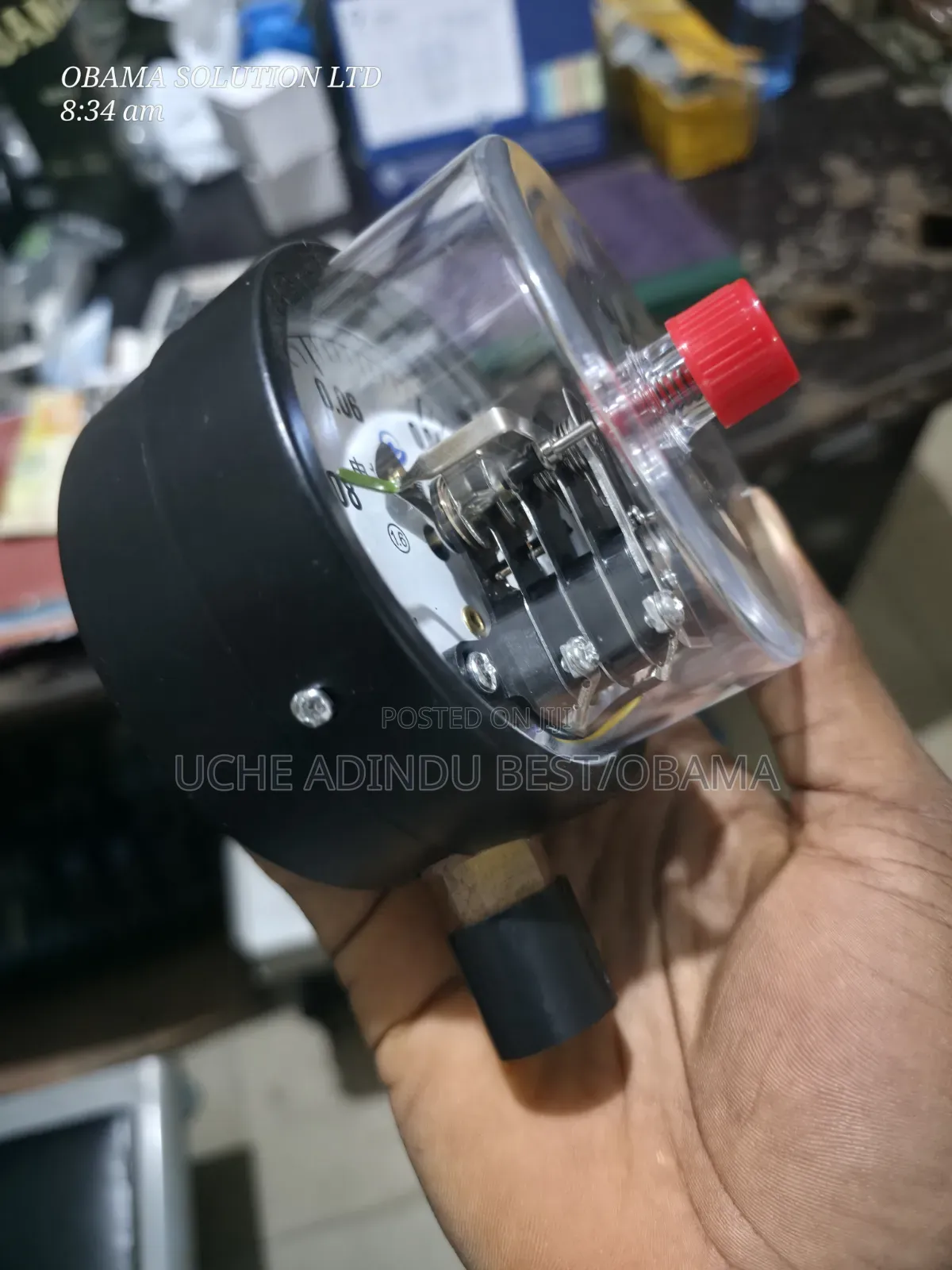 Pressure Gauge With Contact-0.1mpa-0 4inches Side Connection