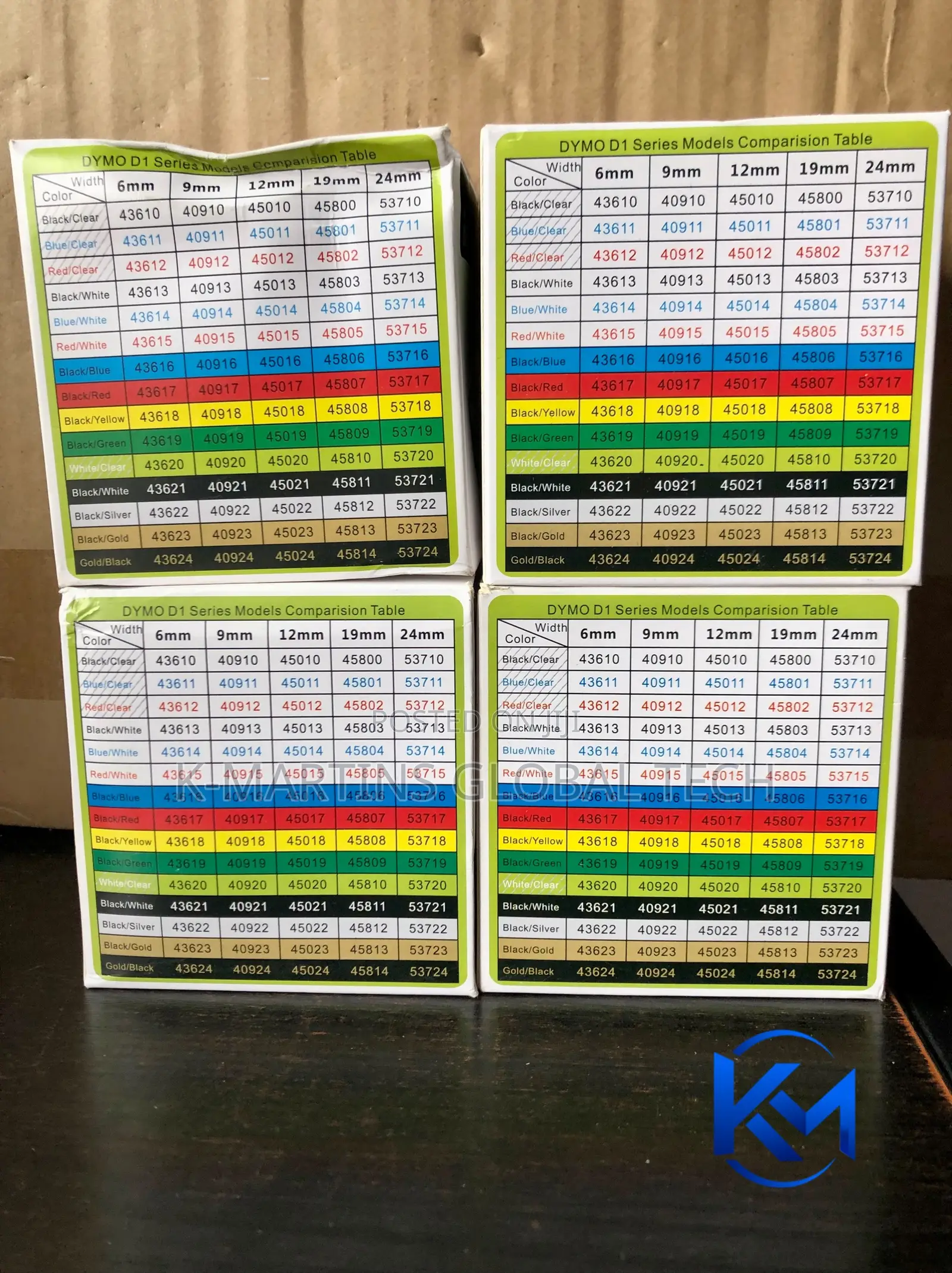 Dymo Cartridge All Colours D1 Label Tape for LabelManager