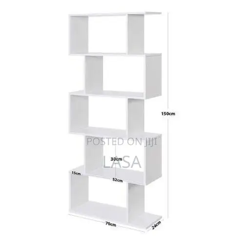 LAZAVA 5-Tier Display Shelf Freestanding Bookcase Room Divider