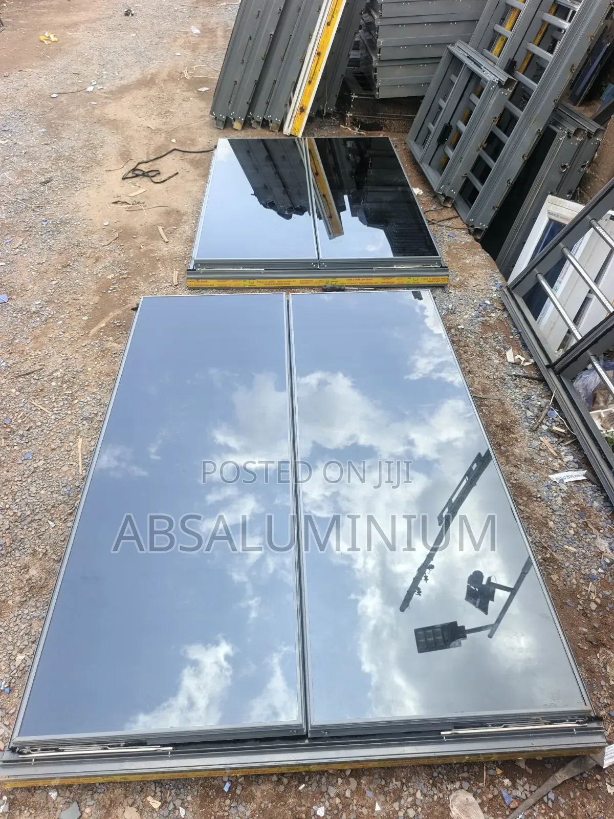Aluminium Frameless Window With Burglary and Net