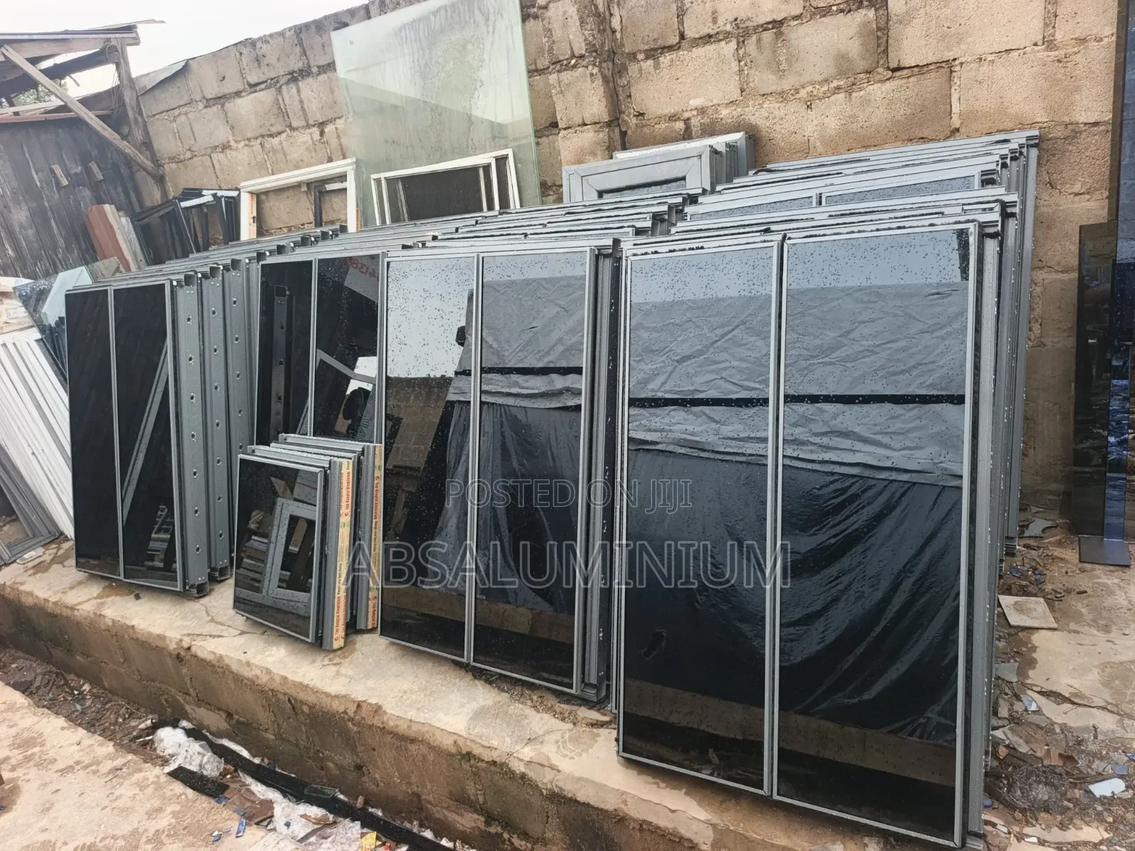Aluminium Frameless Window With Burglary and Net