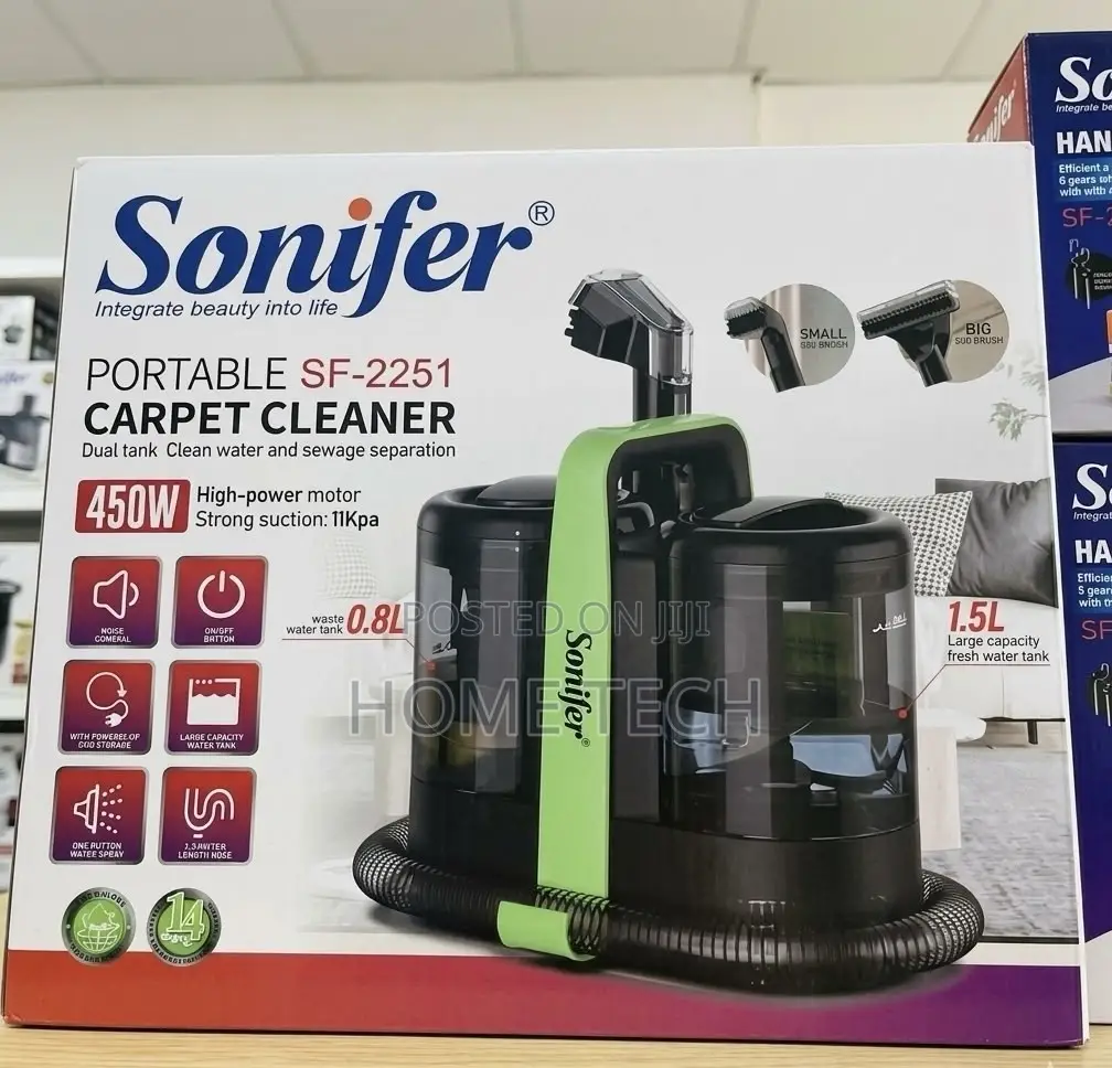 Sonifer Portable Wet Dry Carpet Cleaner Vacuum With Powerful Suction