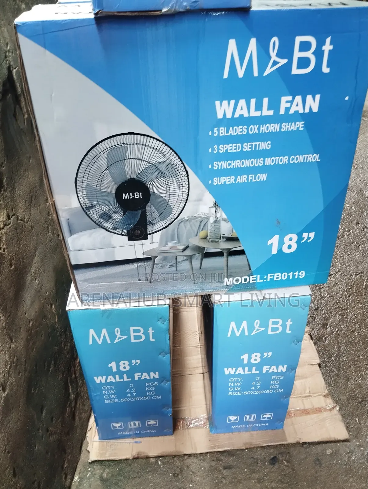 17 Inch Low Noise Mute Shaking Head Wall-Mounted Electric Fan