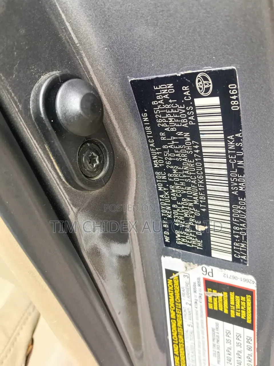 Toyota Camry LE 4dr Sedan (2.5L 4cyl 6A) 2012 Gray