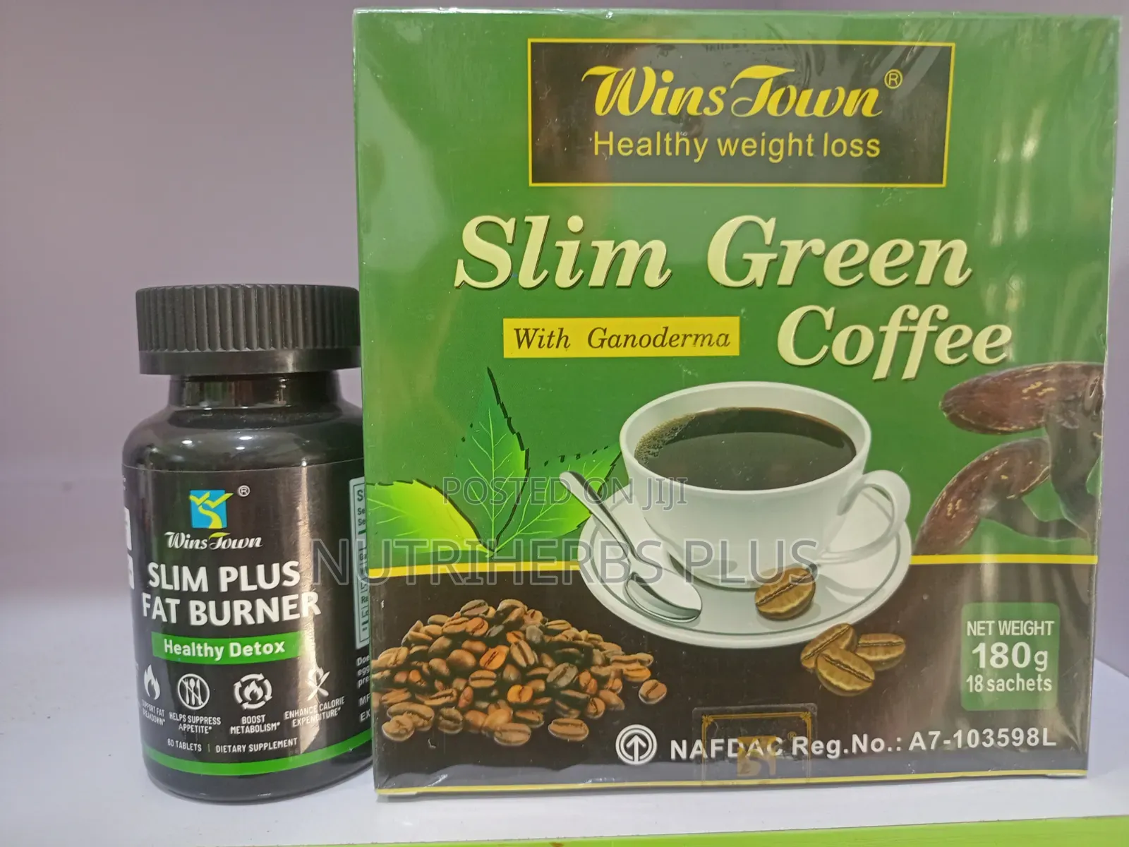 Slim Plus Fat Burner and Slim Green Coffee (For Healthy Weight Loss)