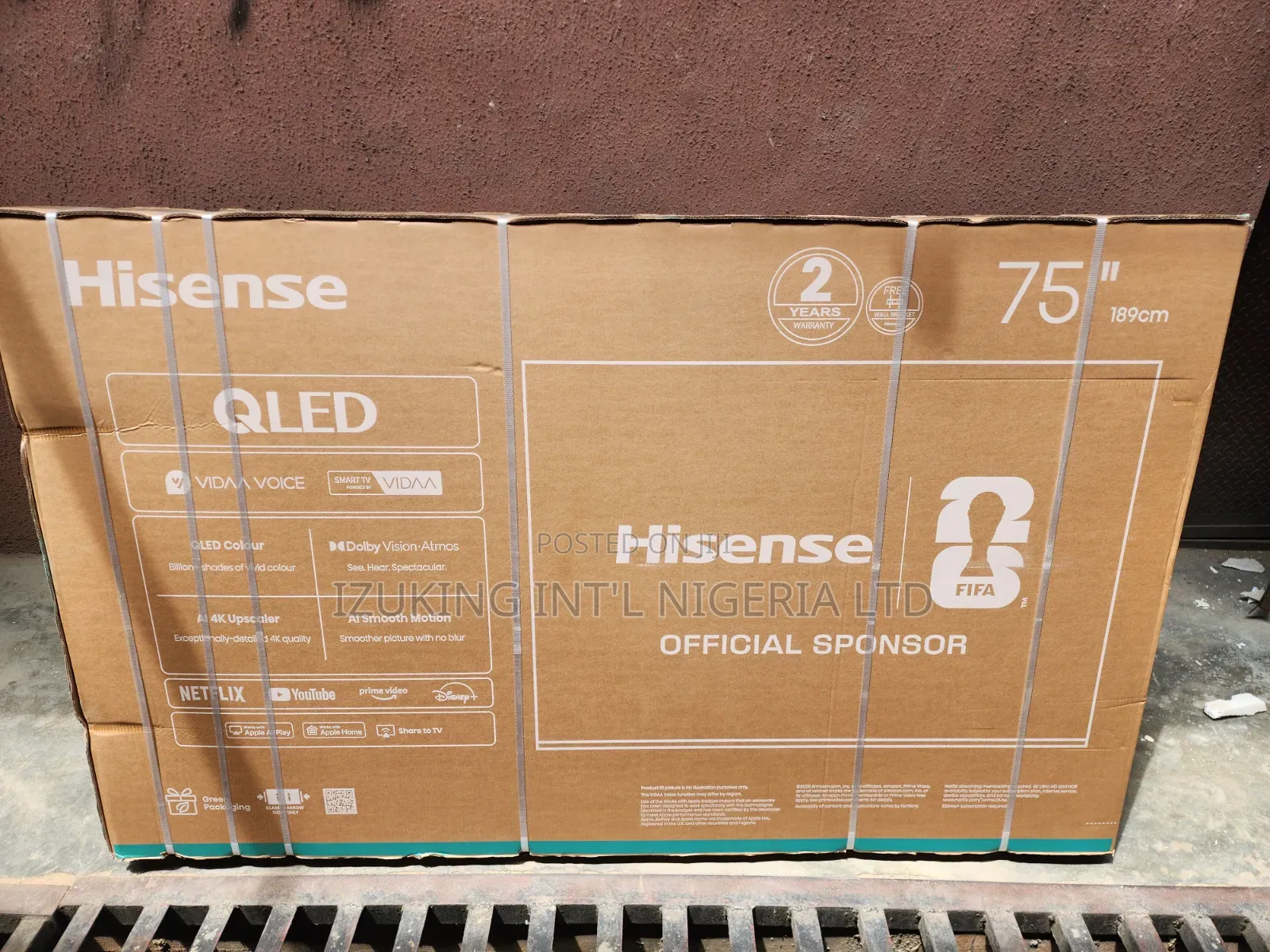 Hisense 75'' QLED UHD Smart TV - Voice Control - Frameless