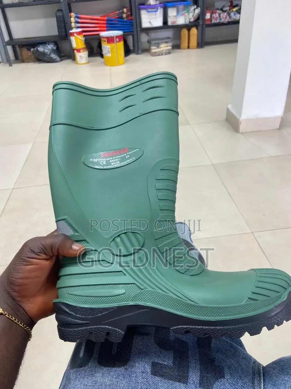 Original Trucker Safety Rain Boots – Heavy Duty Gumboots