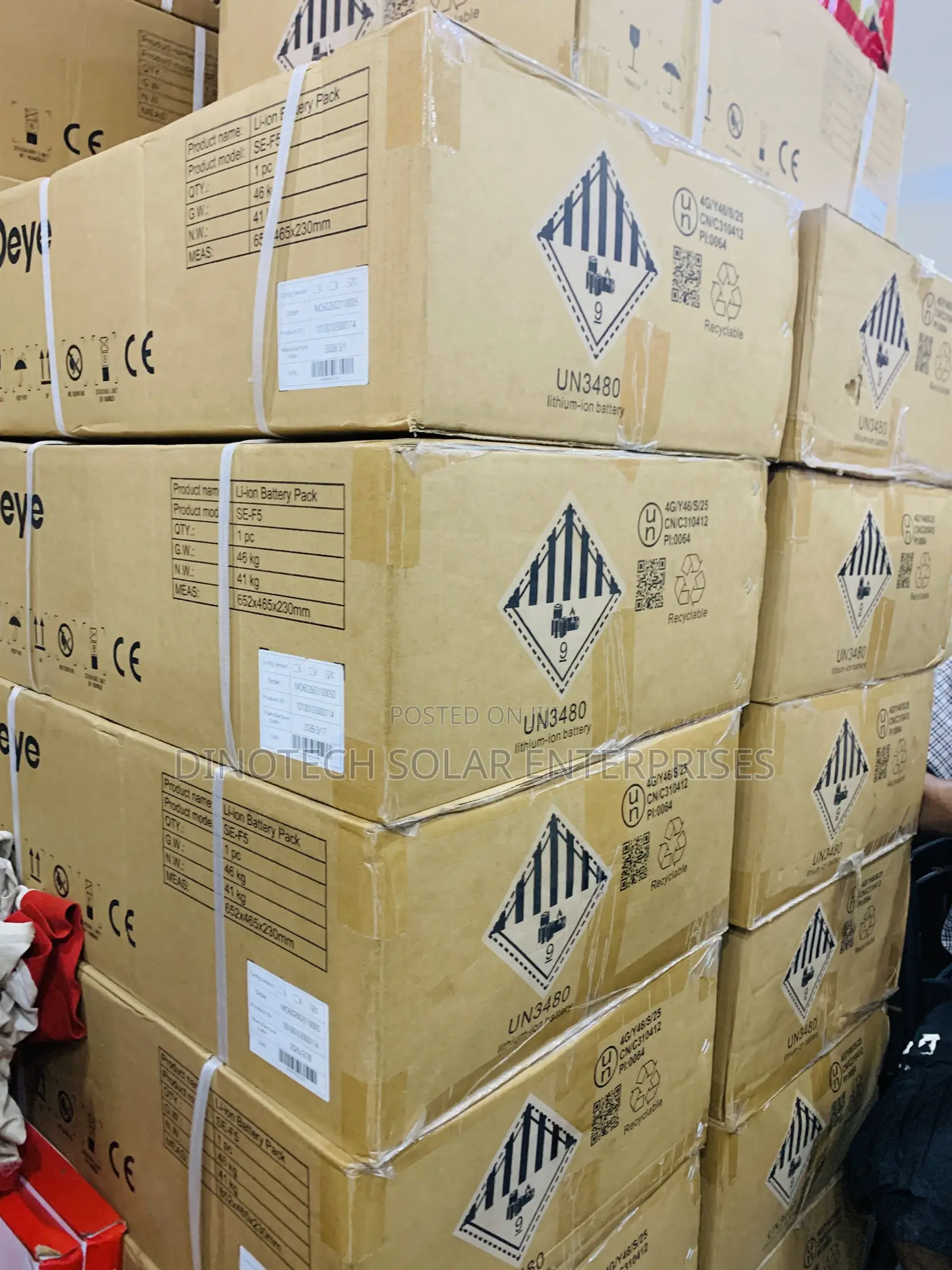Deye 48v 5kwh Solar Lithium Battery Available
