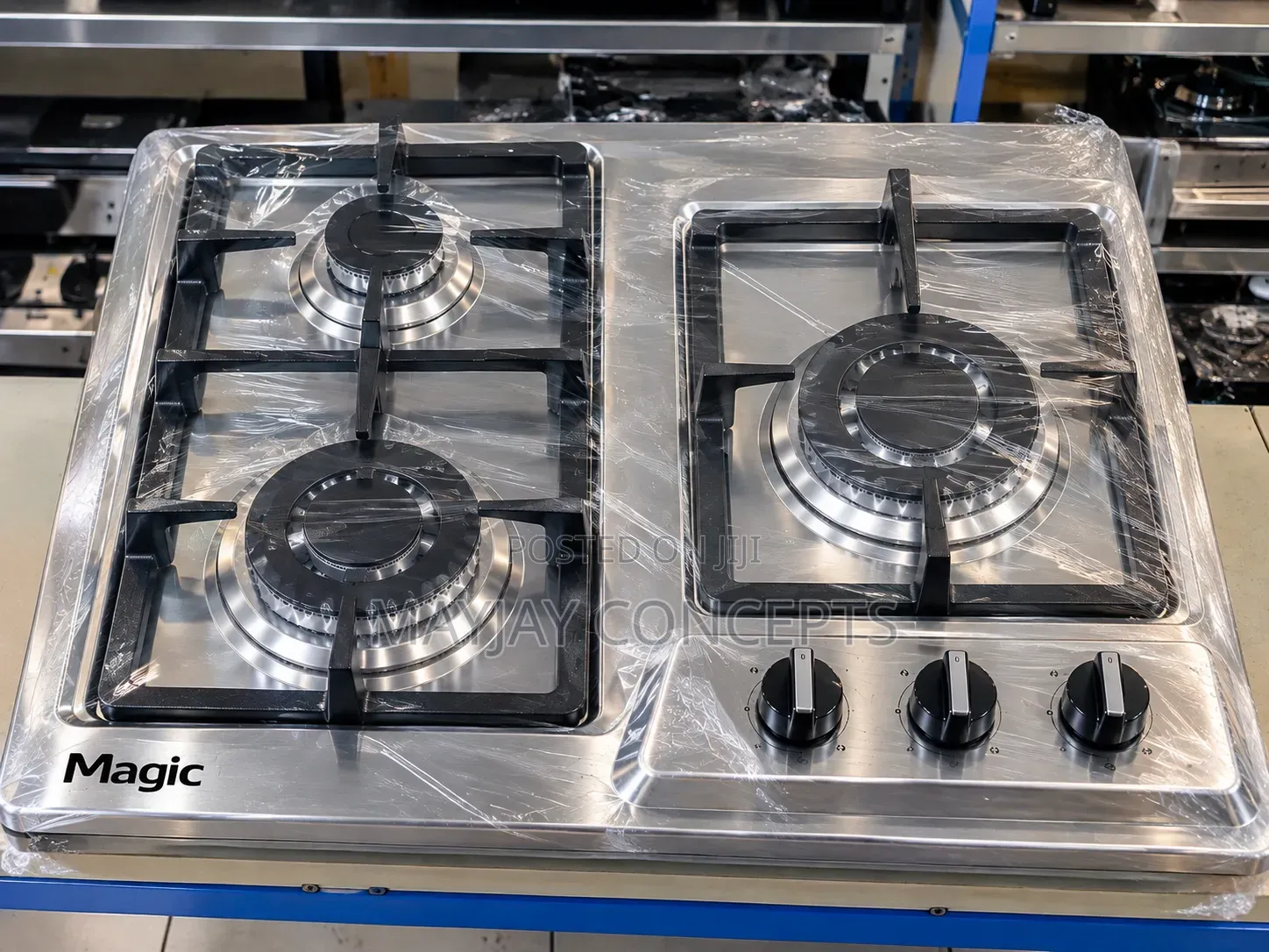 UK Used Magic 3 Burner Flat/Cabinet Gas Cooker With Battery Ignition