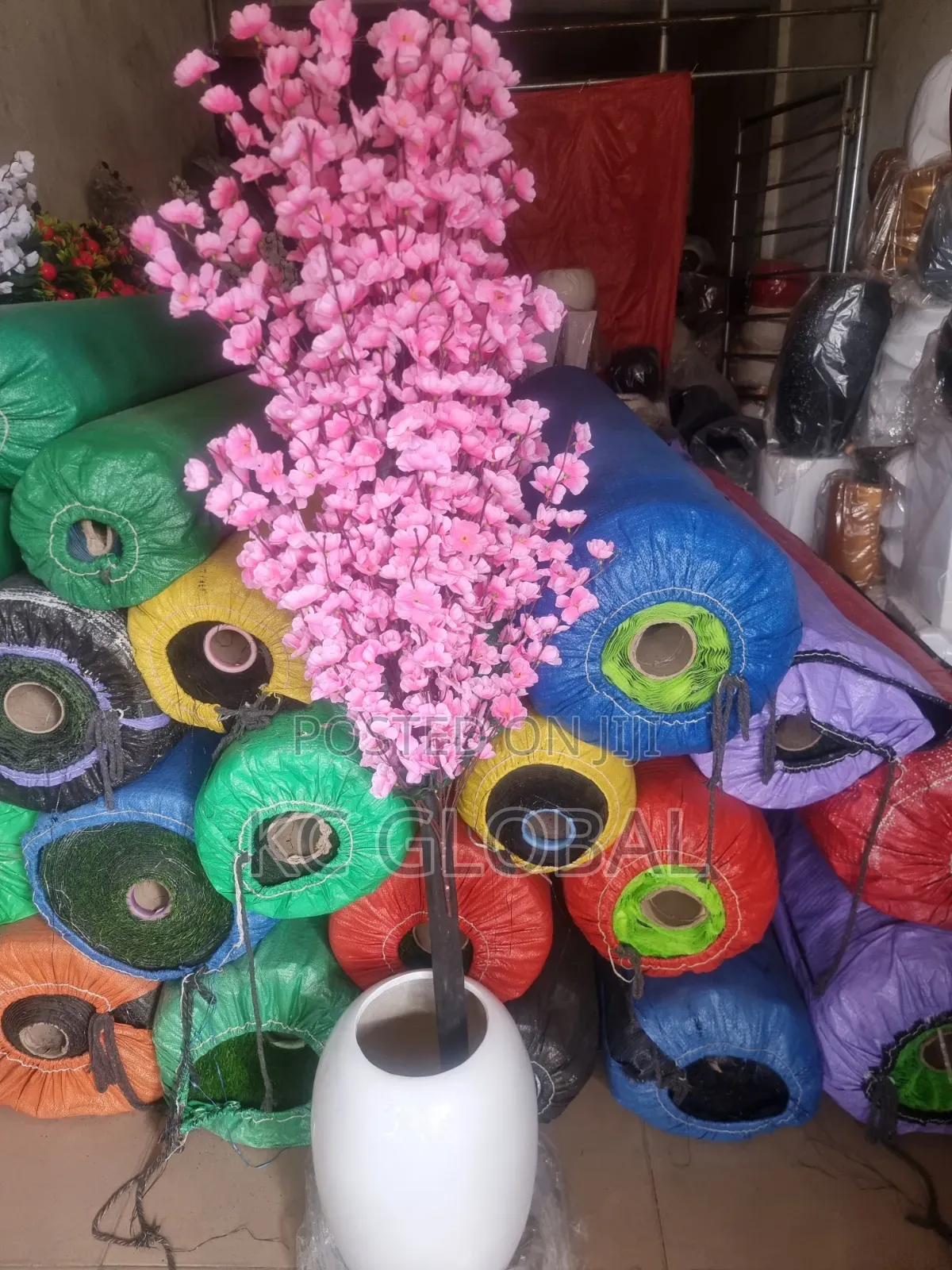Outdoor and Indoor Artificial Flower and Vase