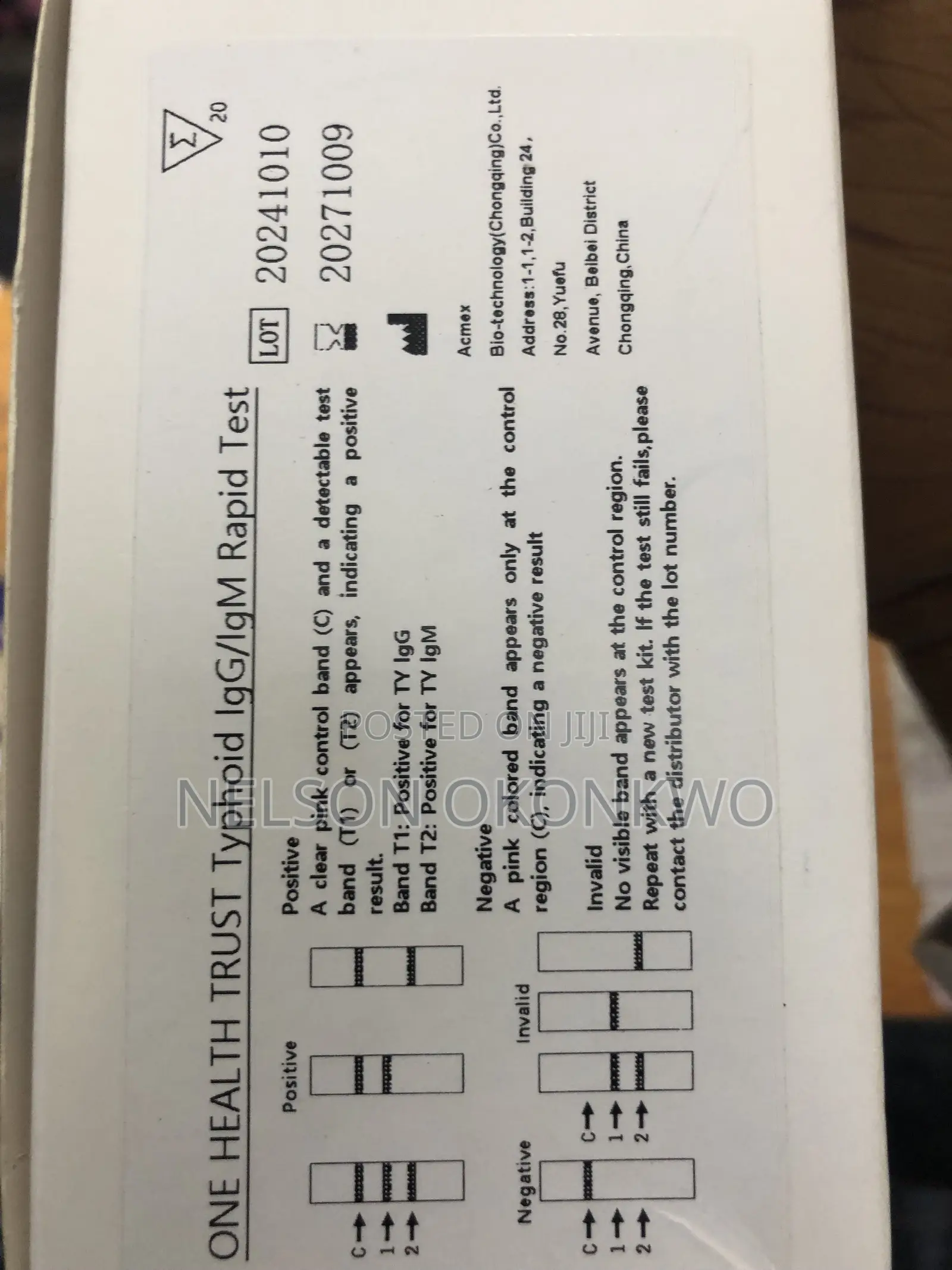Typhoid Test Kit