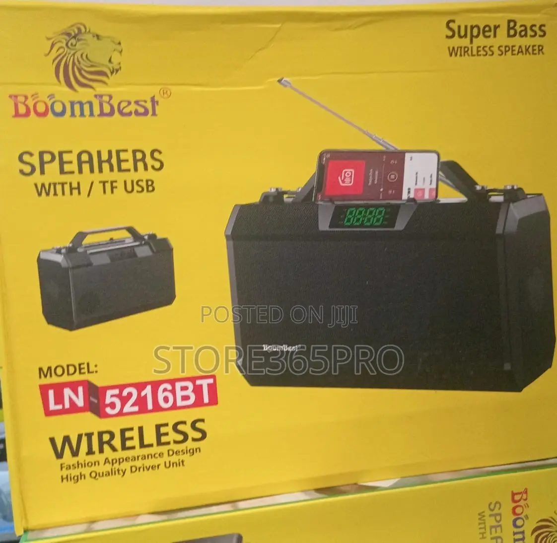 Super Bass Bluetooth Speaker With Radio and Phone Holder