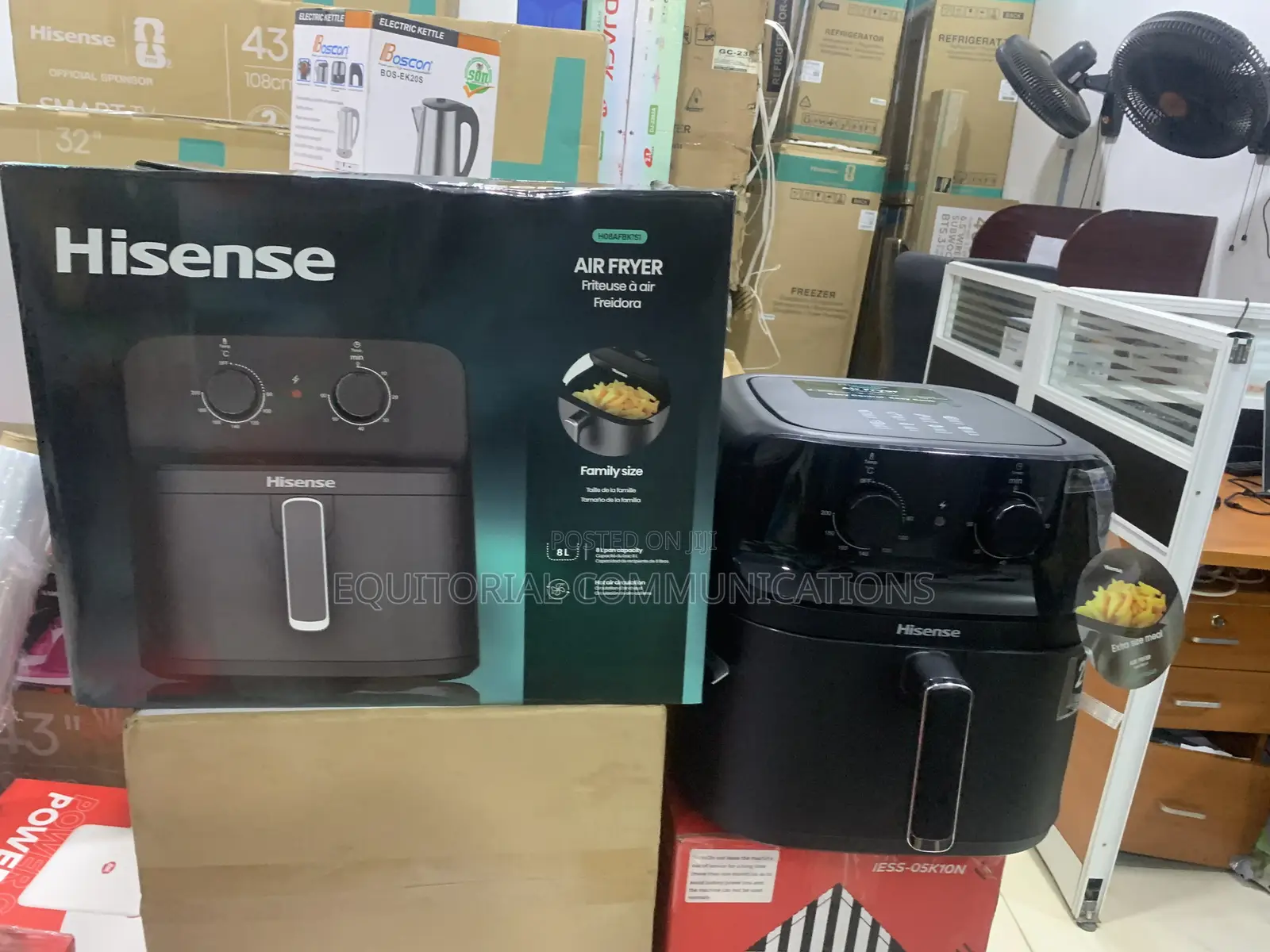 Hisense H08AFBK1S1 Air Fryer - 8L