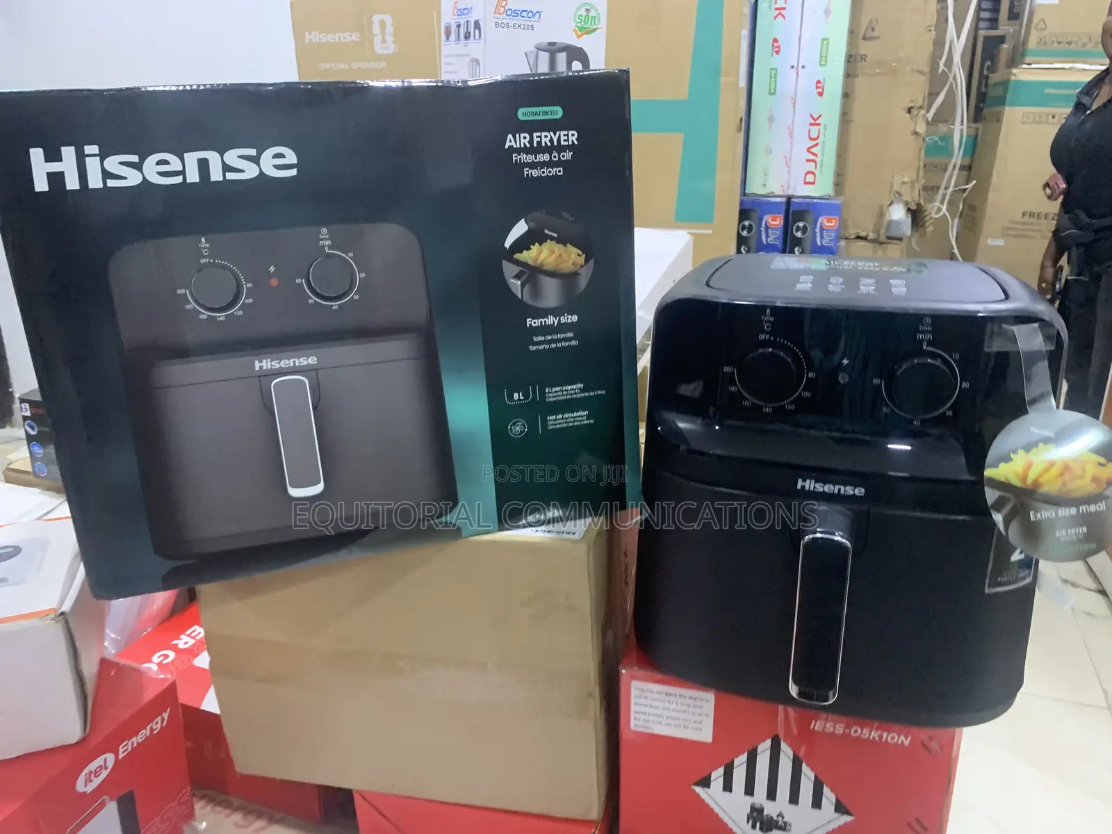 Hisense H08AFBK1S1 Air Fryer - 8L