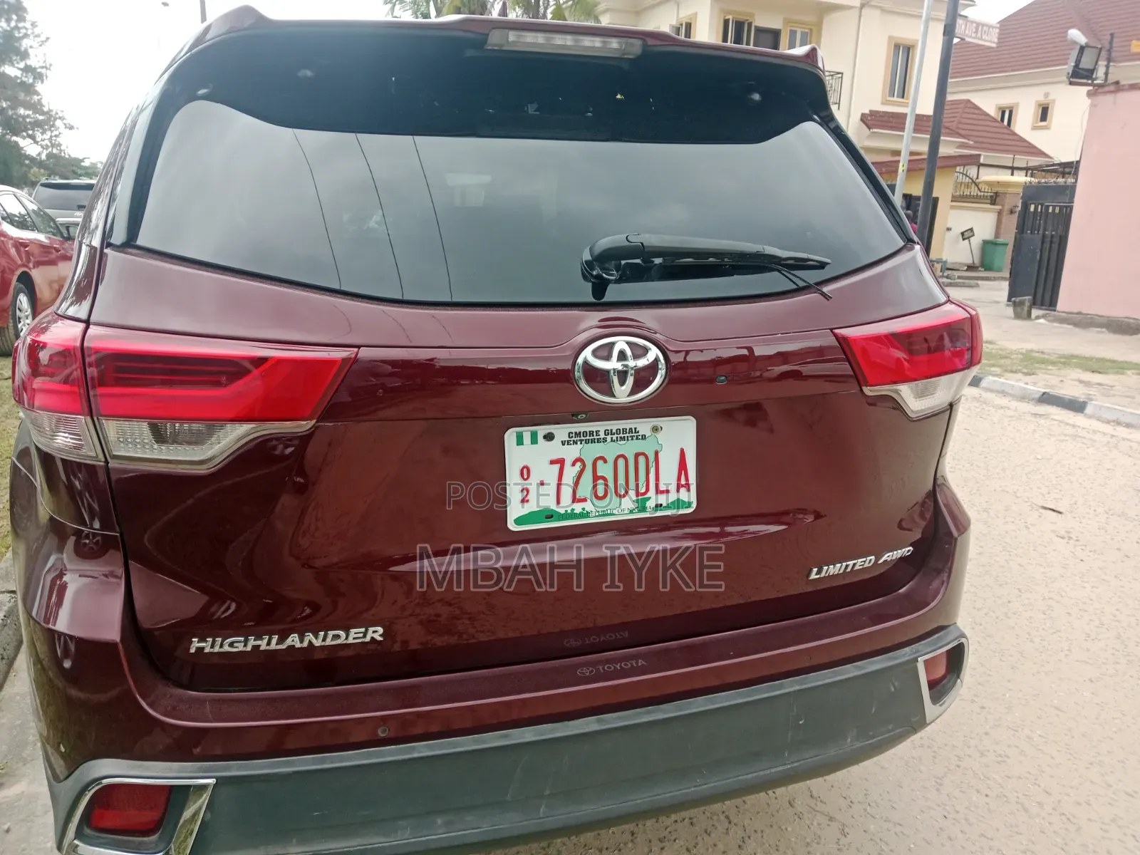 Toyota Highlander Limited 2019 Red