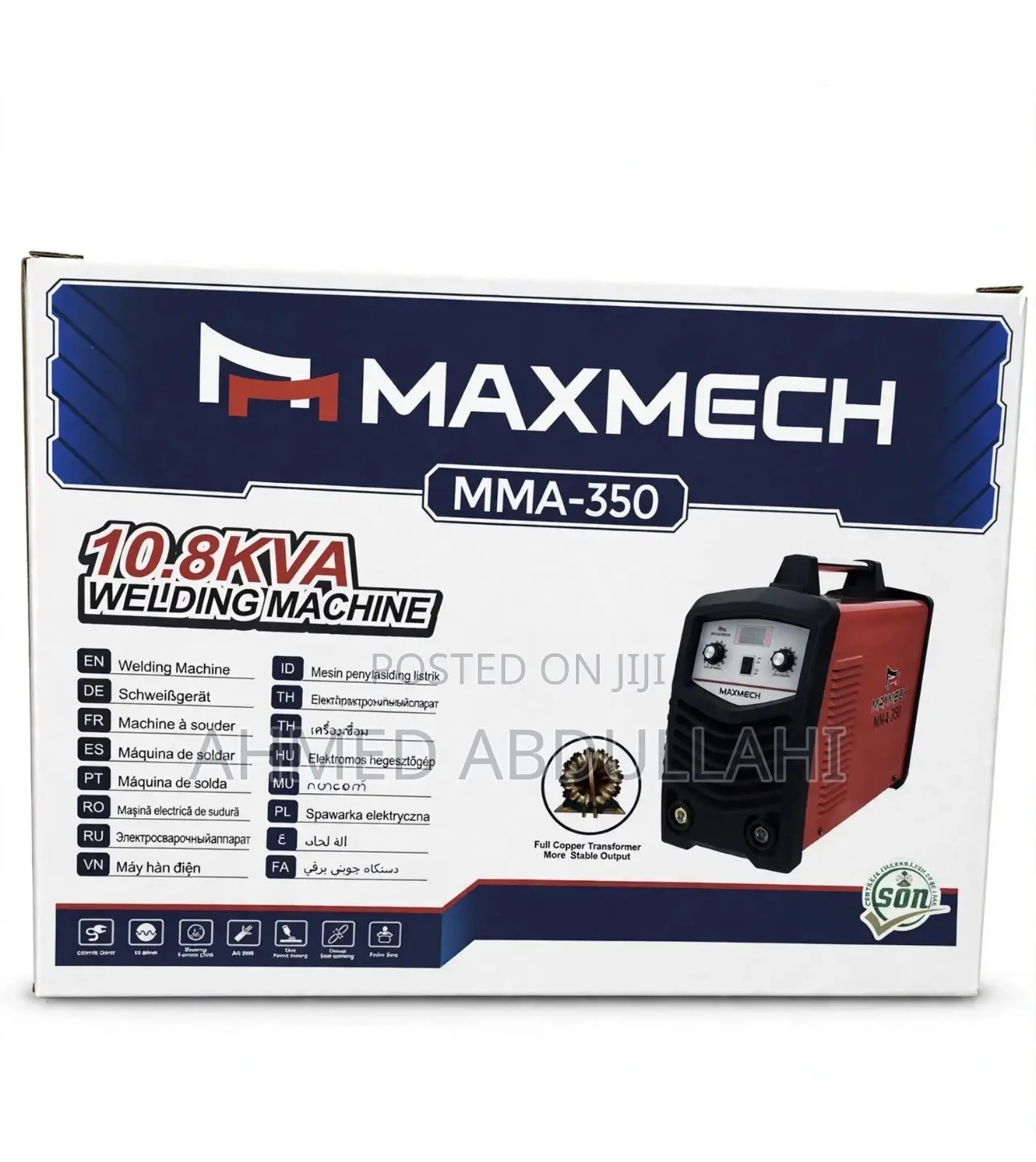 Maxmech Mma-350 10.8kva Inverter Welding Machine