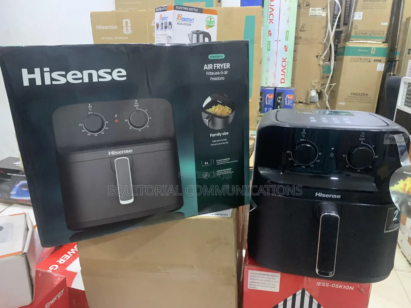 Hisense 8L Compact Countertop Air Fryer - HO8AFBK1S1