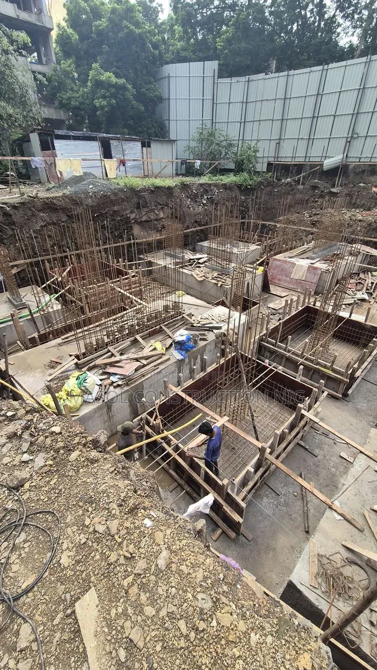 Building Foundation Pile Installation