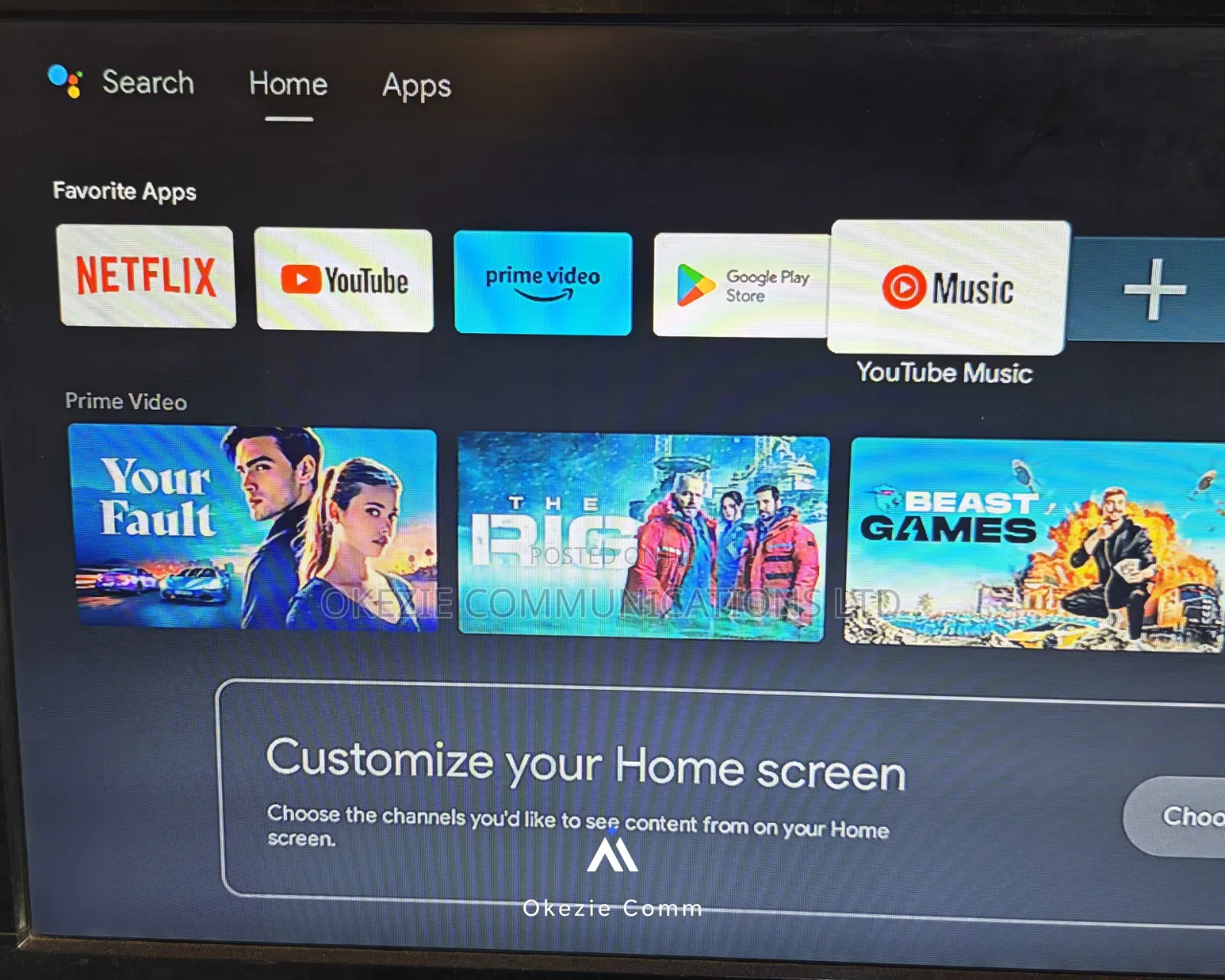 Smart-TV Box for Fiber / ODU Users (Uses Internet via Lan Cable)