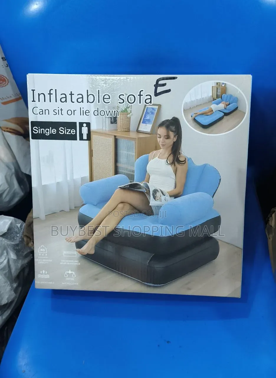 Multi-Functional 2-in-1 Inflatable Sofa Bed Lounge Chair Set