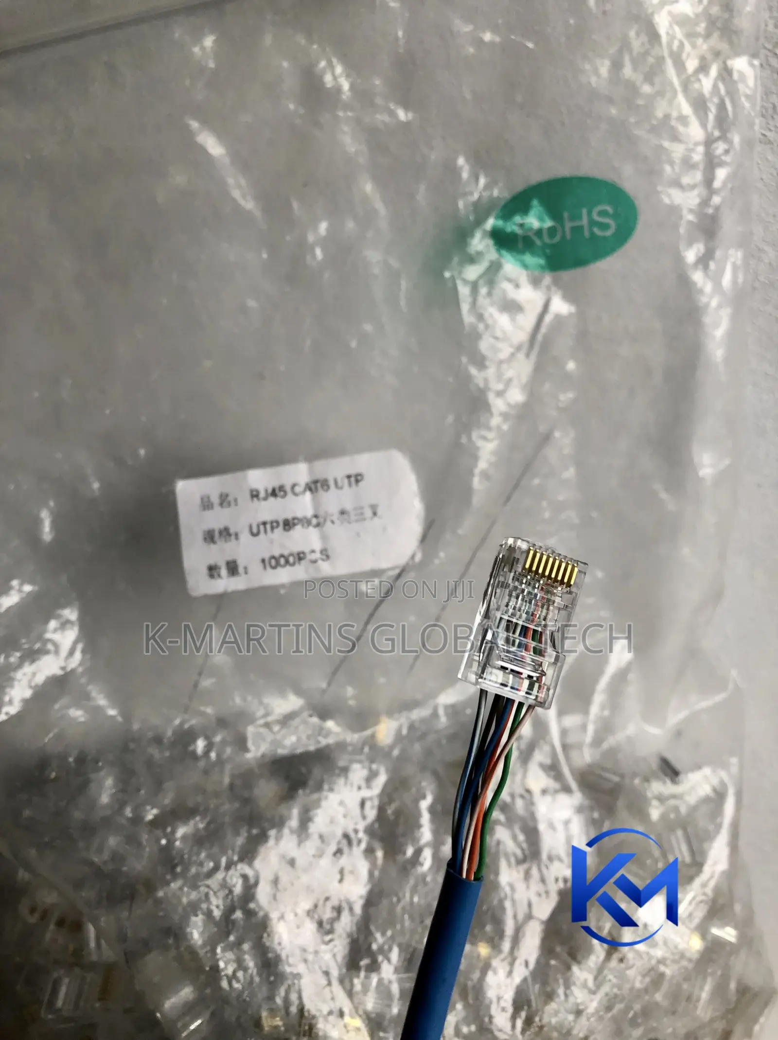Cat6 RJ45 Connector 8P8C Network Cable Plug Ethernet 1 Pack