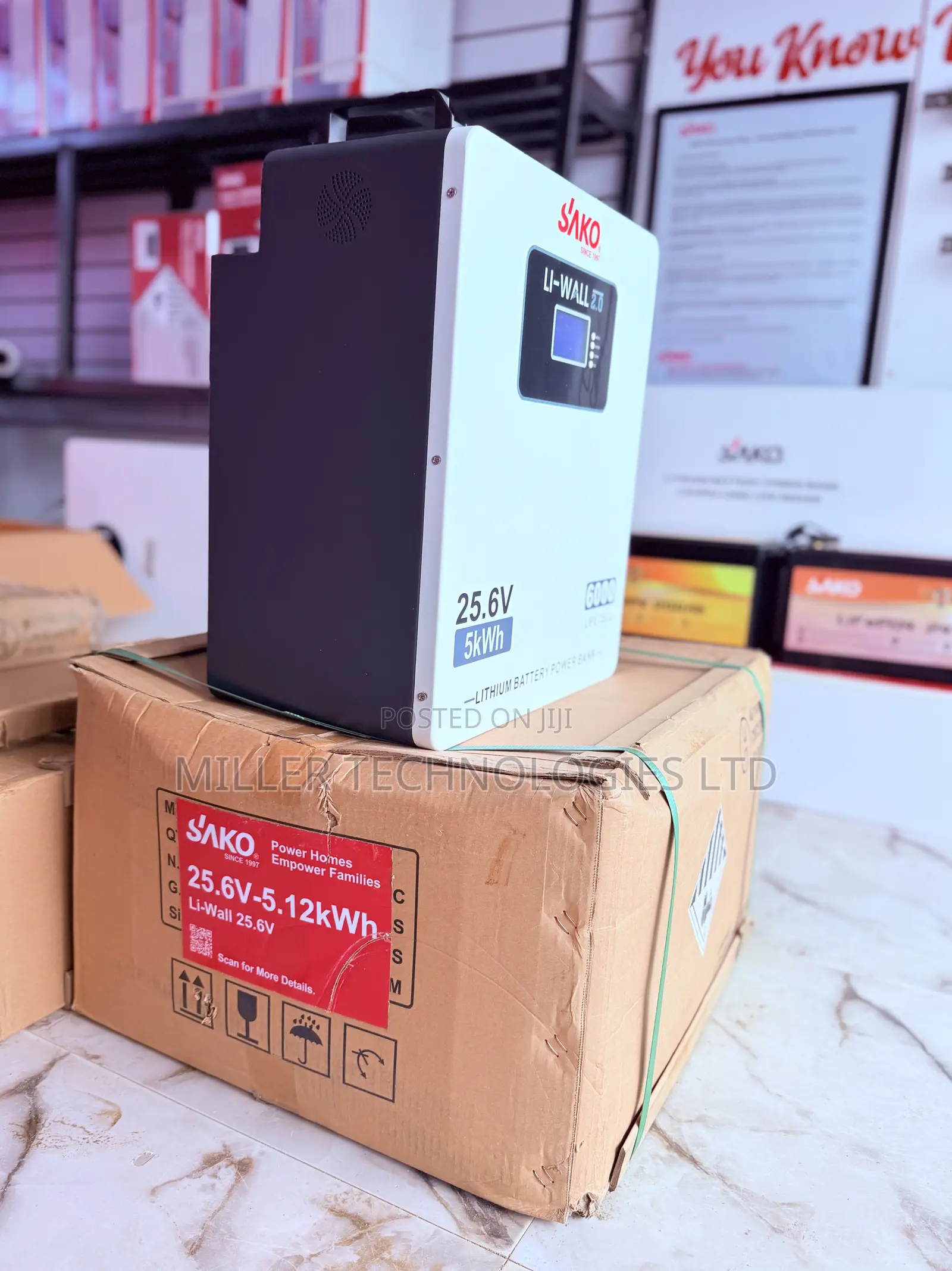 SAKO 5kWh 24V Li-Wall Lithium Battery – SK-25.6V200Ah