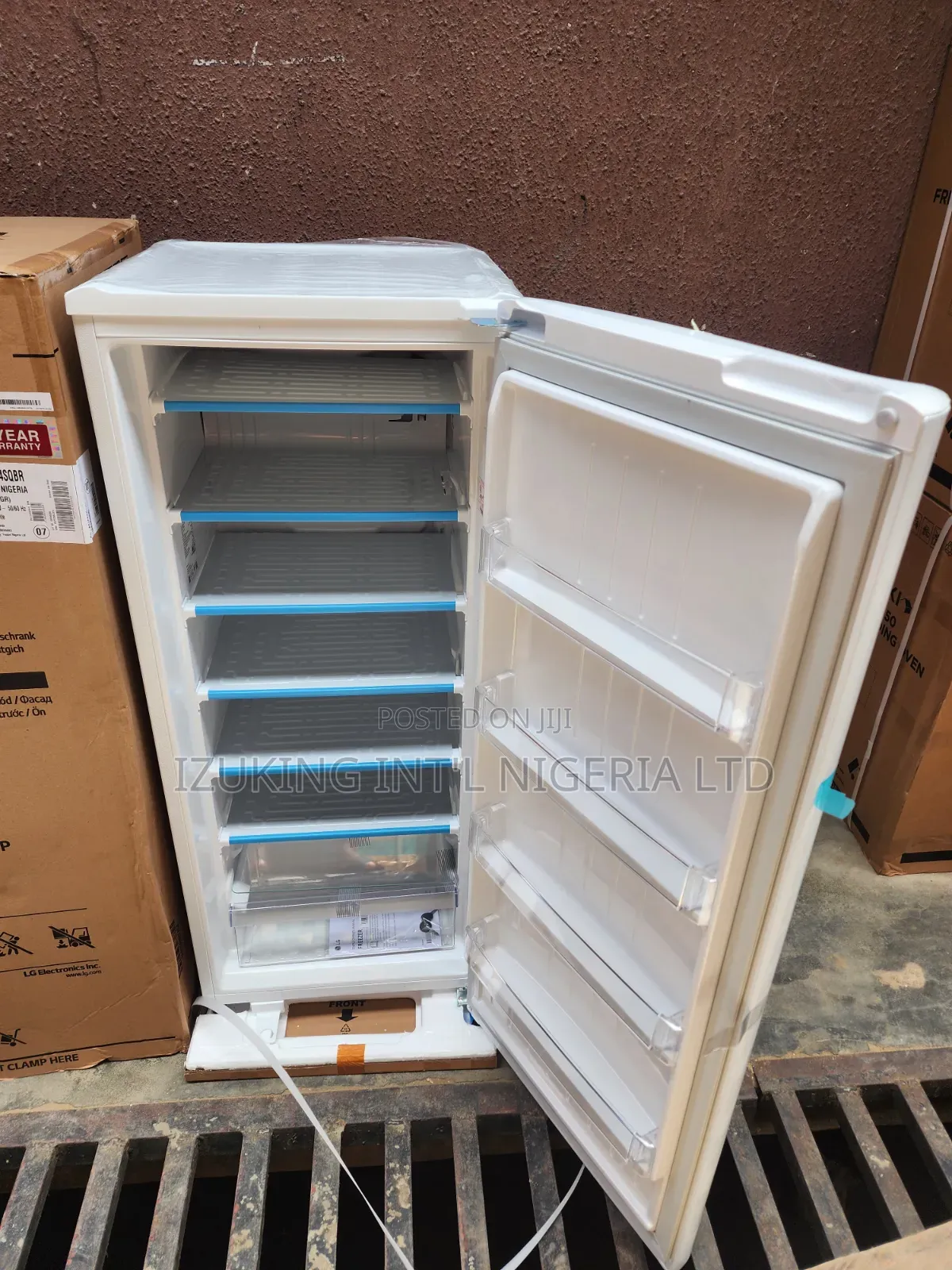 LG Standing Freezer (6)steps 168L White+ 10years Compressor Warranty