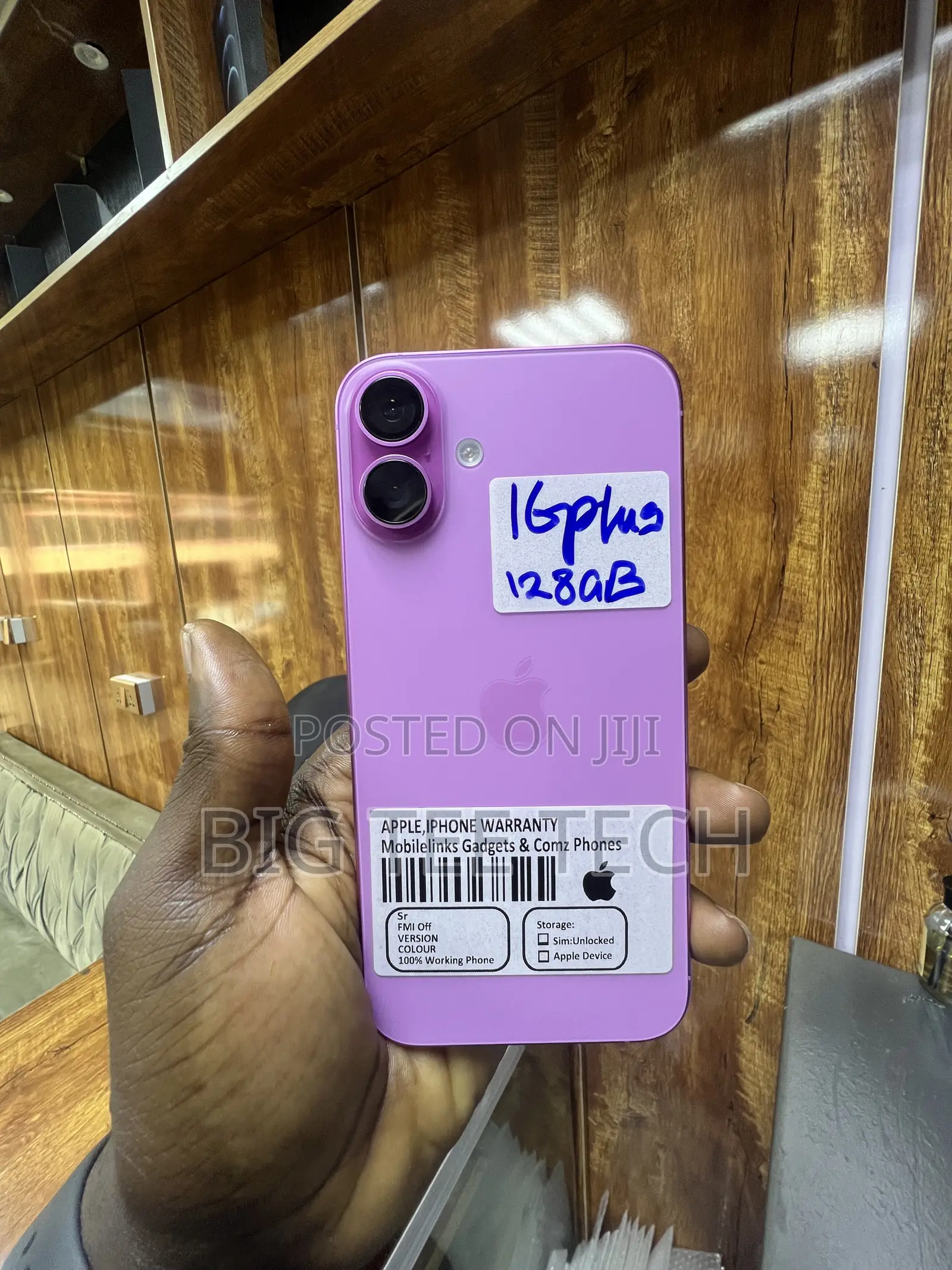 Apple iPhone 16 Plus 128 GB Pink