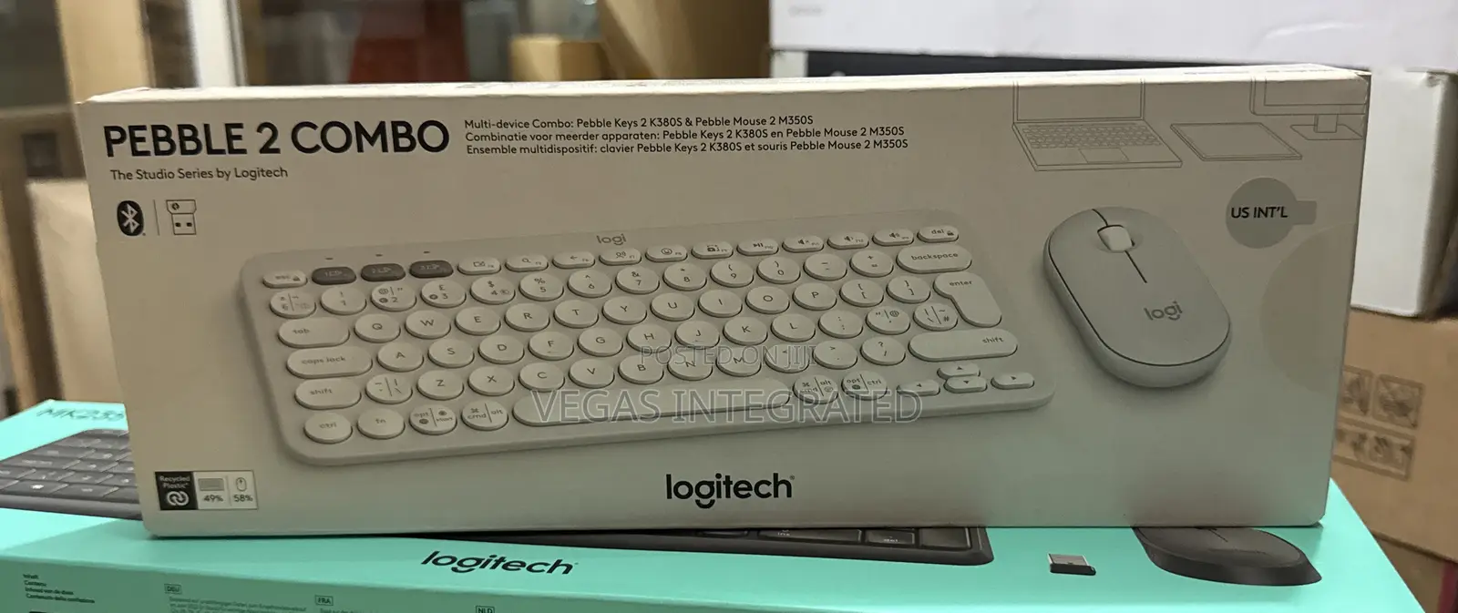 Logitech Pebble 2 Combo Wireless and Bluetooth Keyboard and Mouse
