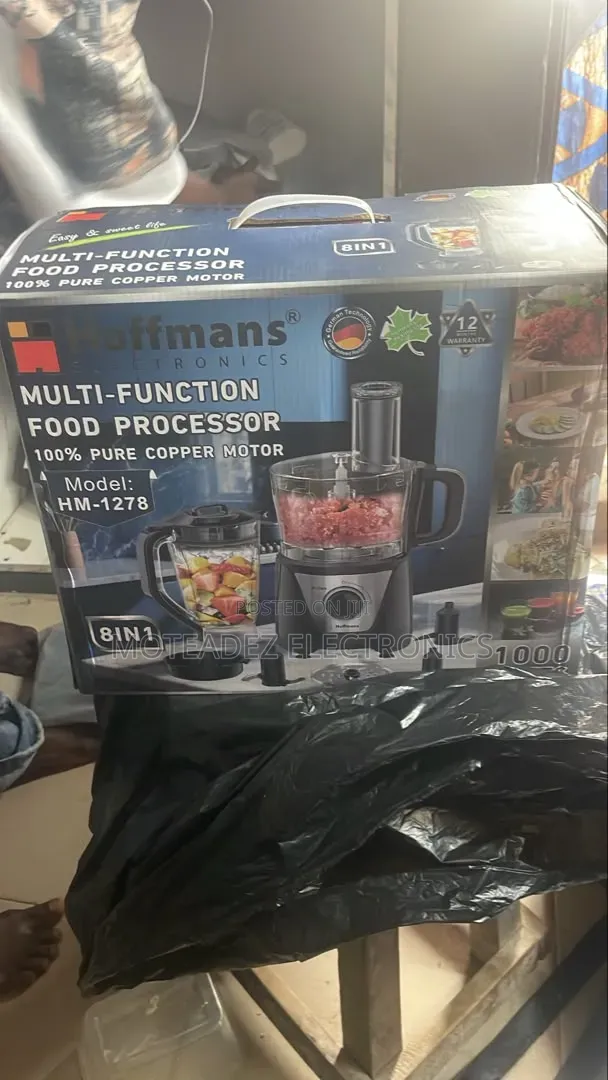 Hoffmans 8in1 Heavy Duty Copper Coil Multifunctional Food Processor