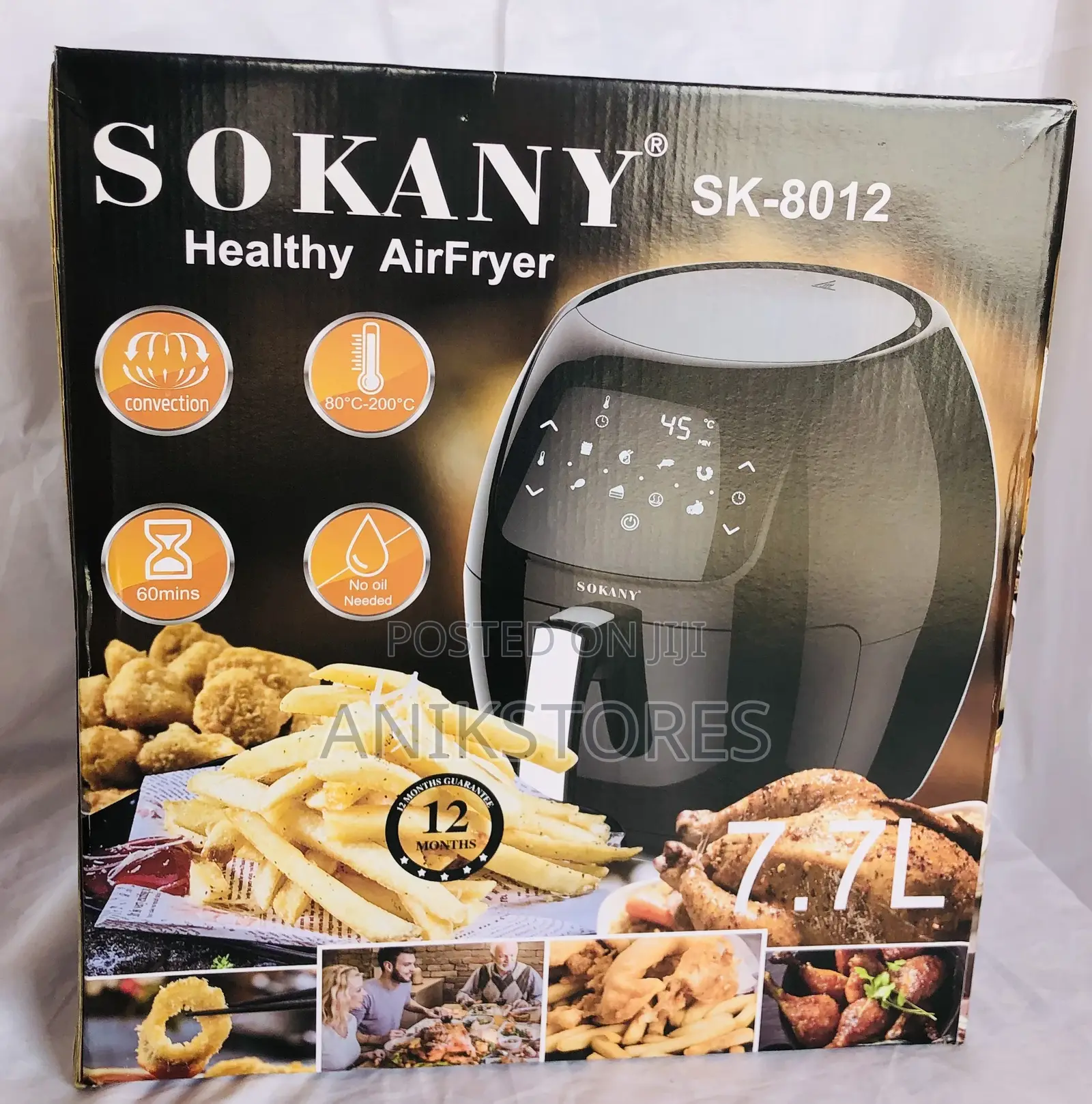 Sokany Air-Fryer (SK-8012) 7.7L