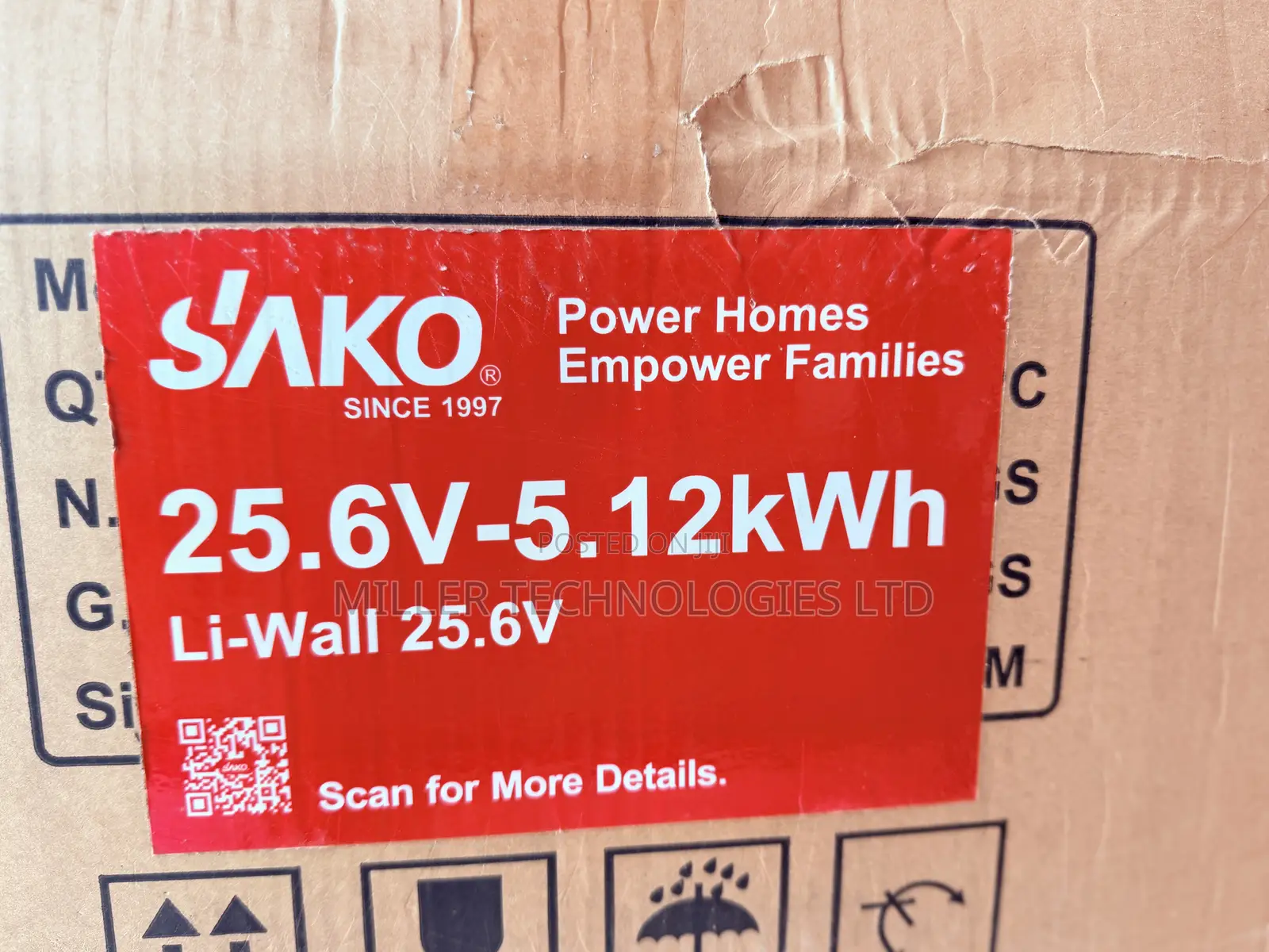 5kWh 24V SAKO Li-Wall Solar Storage Battery – SK-25.6V200Ah