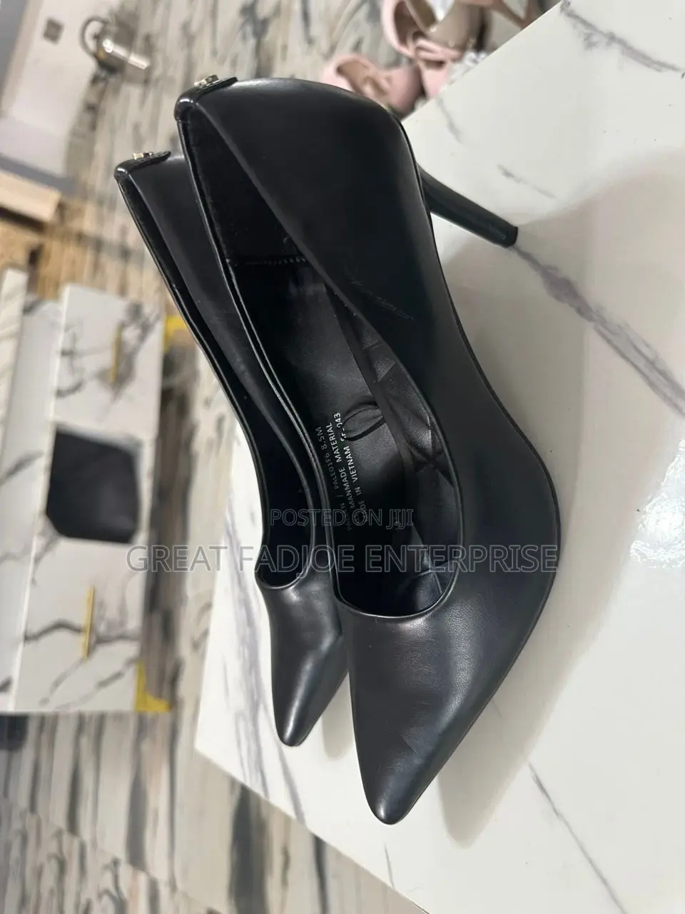 Classic Black Pointed-Toe Pumps