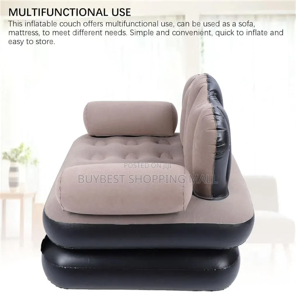 Multi-Functional 2-in-1 Inflatable Sofa Bed Lounge Chair Set