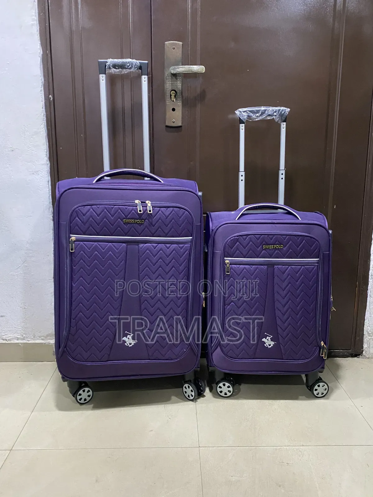 2 Piece Travel Suitcase Set – 24" 20" Swiss Polo Luggage