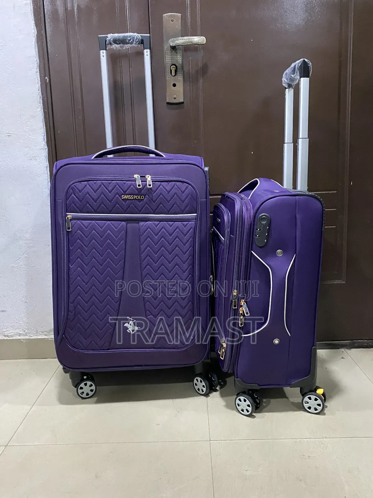 2 Piece Travel Suitcase Set – 24" 20" Swiss Polo Luggage