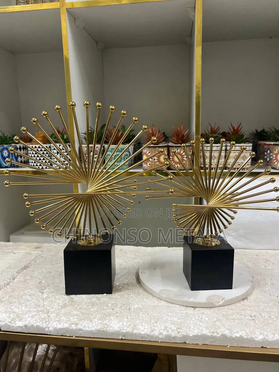 Quality UK Metal and Marble Decor
