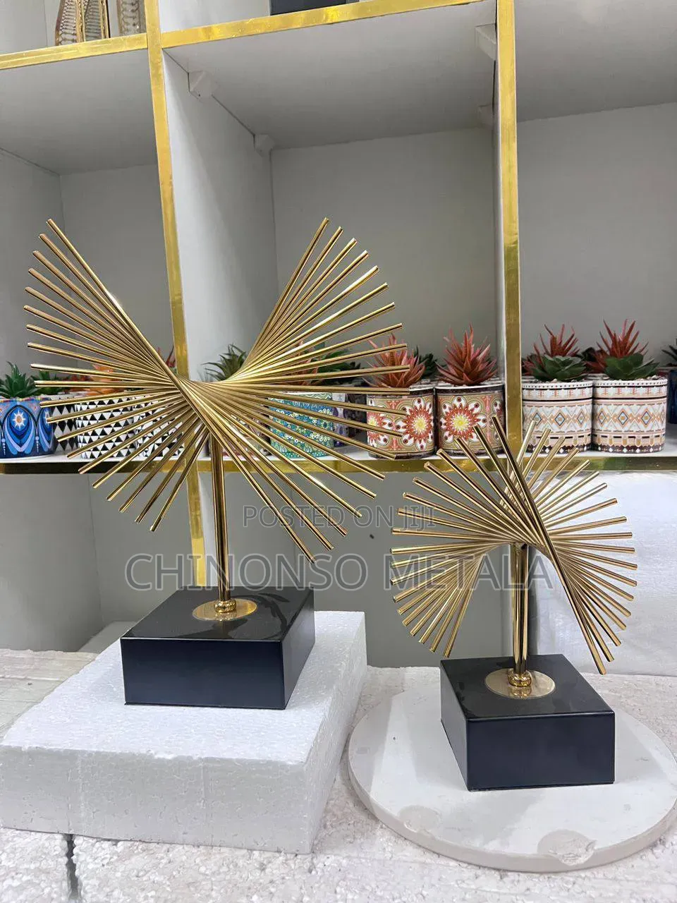 Quality UK Metal and Marble Decor