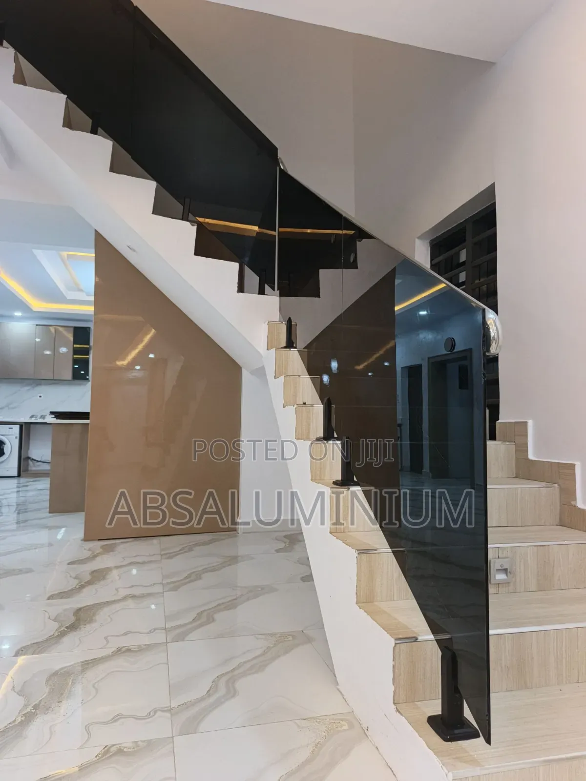 Glass Railings for the Staircase