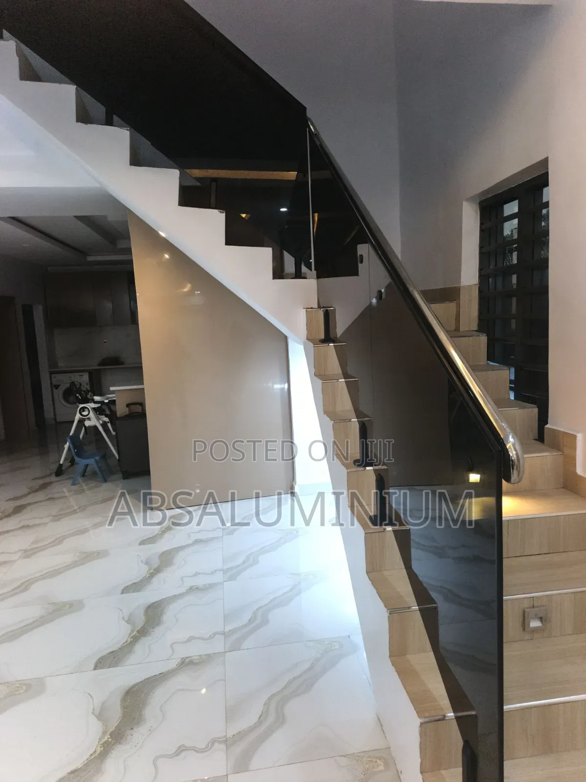 Glass Railings for the Staircase