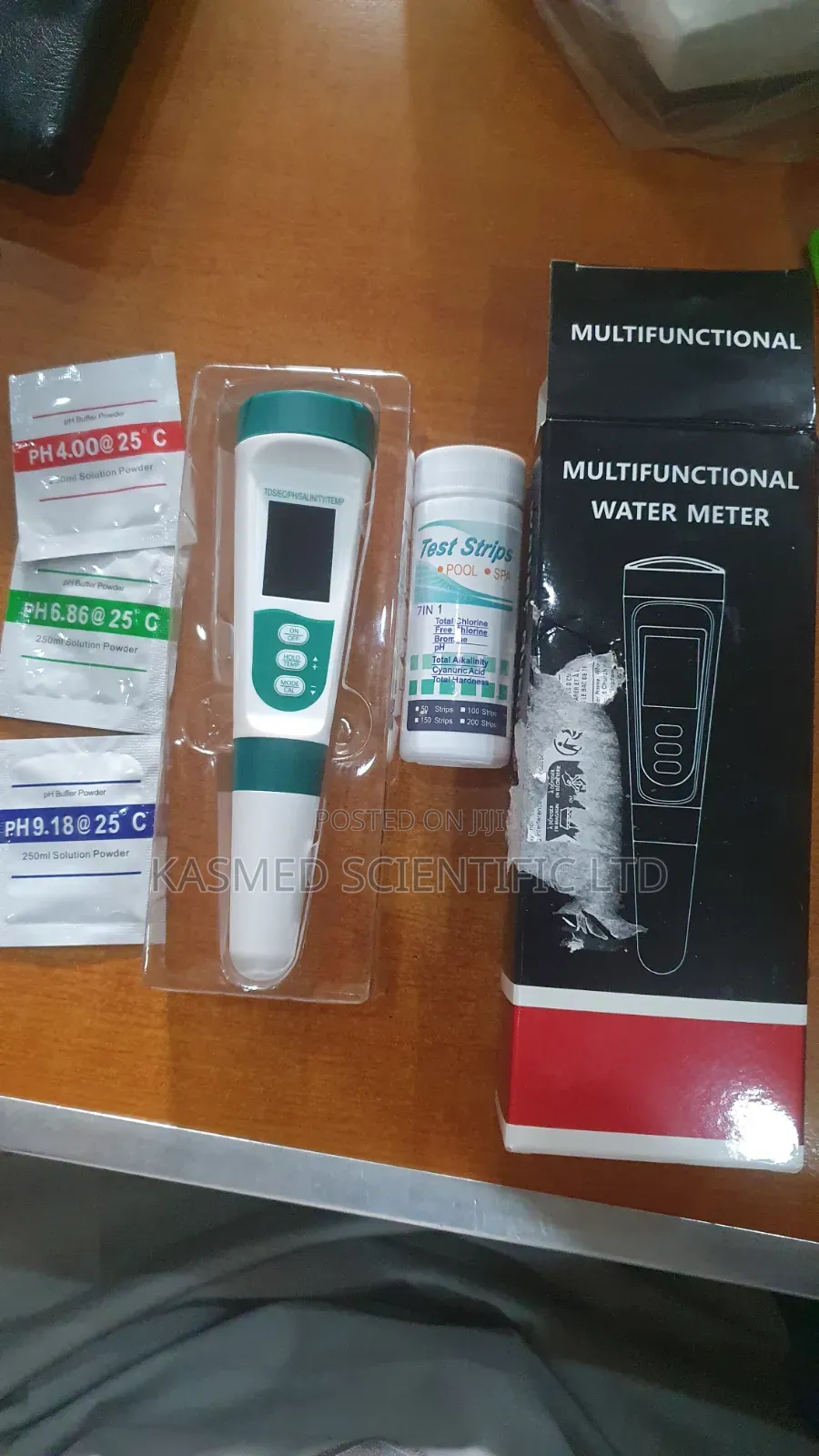 7 in 1 Digital Water Quality Tester With 7in1 Strip Medical Laboratory