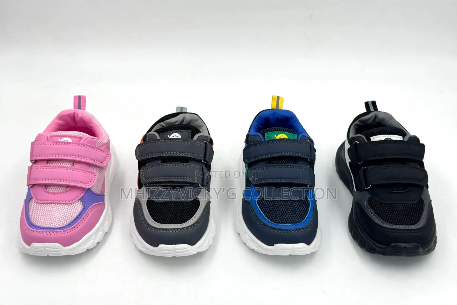 Kids Double Velcro Breathable Sport Sneakers